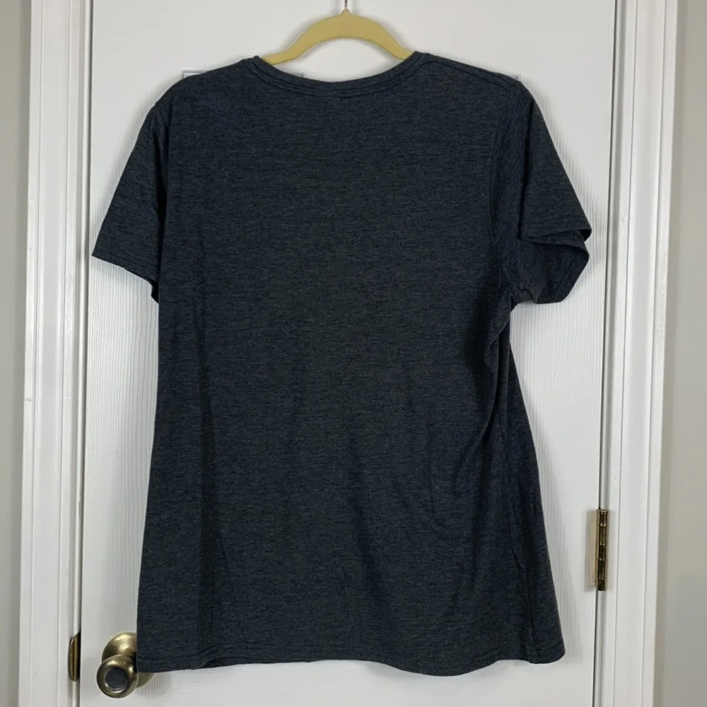 Heather grey short sleeved tee shirt size XL. Has a camper on front. - Picture 6 of 6